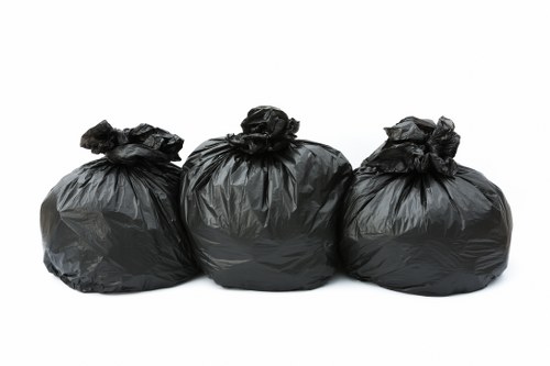 Sorted items ready for donation and recycling