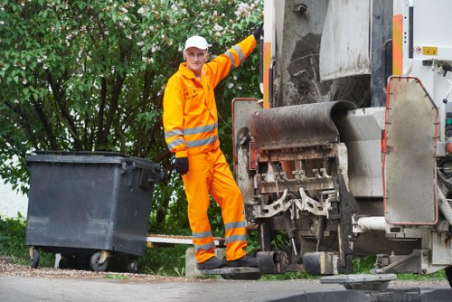 Team handling builders waste clearance in Southfields