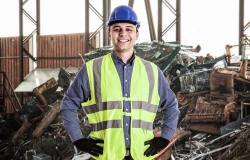 Customer preparing for furniture clearance service